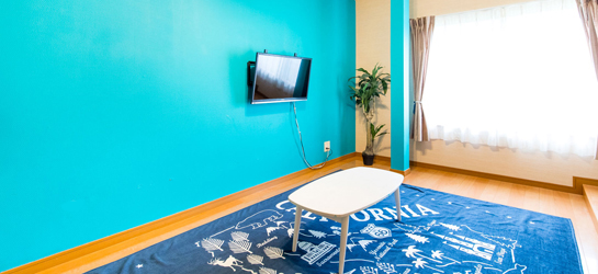 アメリカンスタイルの民宿